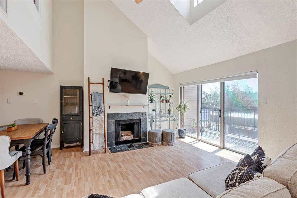 Open and inviting view of the living room from the kitchen, perfect for entertaining.