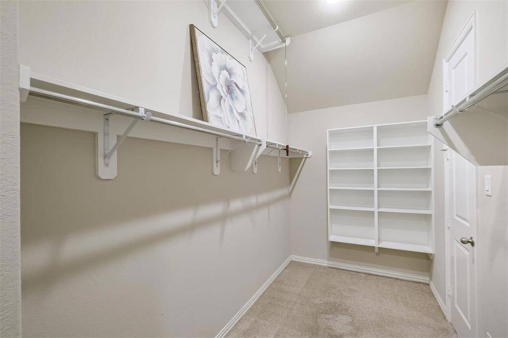 Large walk in closet in theprimary bedroom!