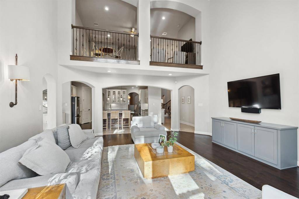 Plantation shutters and custom window treatments throughout the home