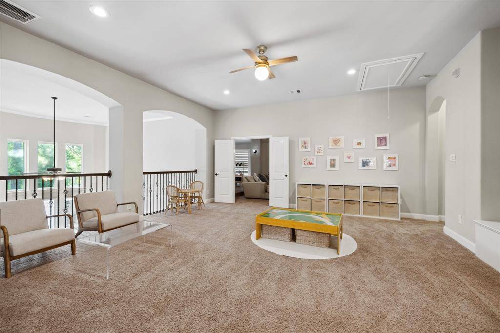 Lots of light with the balcony overlooking the family room