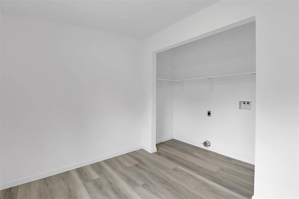 laundry area inside the house