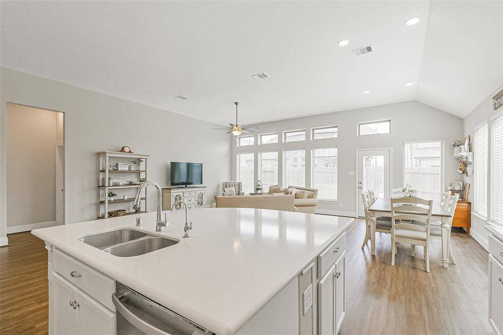 Island with Sink and Dishwasher and Storage