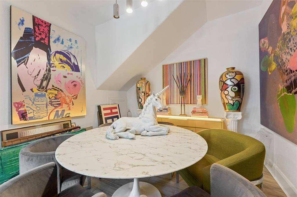 This inviting dining nook is full of charm!