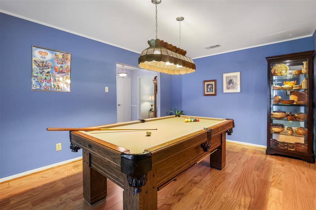 The living room is just off the front entry and is open to the dining room perfect for entertaining.