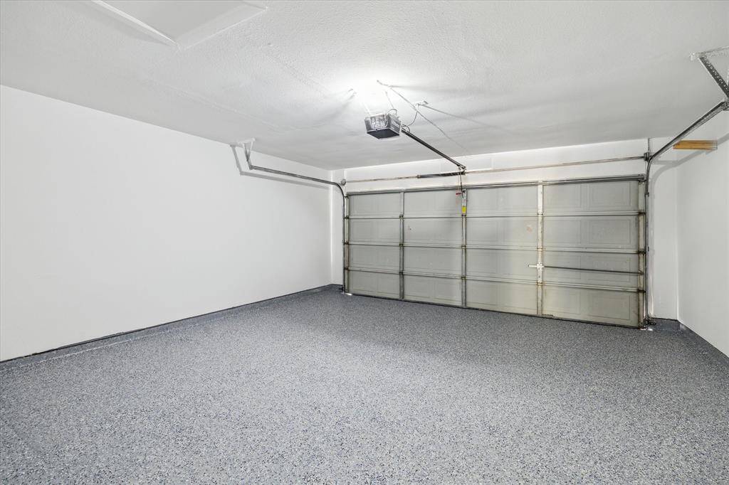 The garage did no escape from being remodeled.  Ready to use this Epoxied garage.