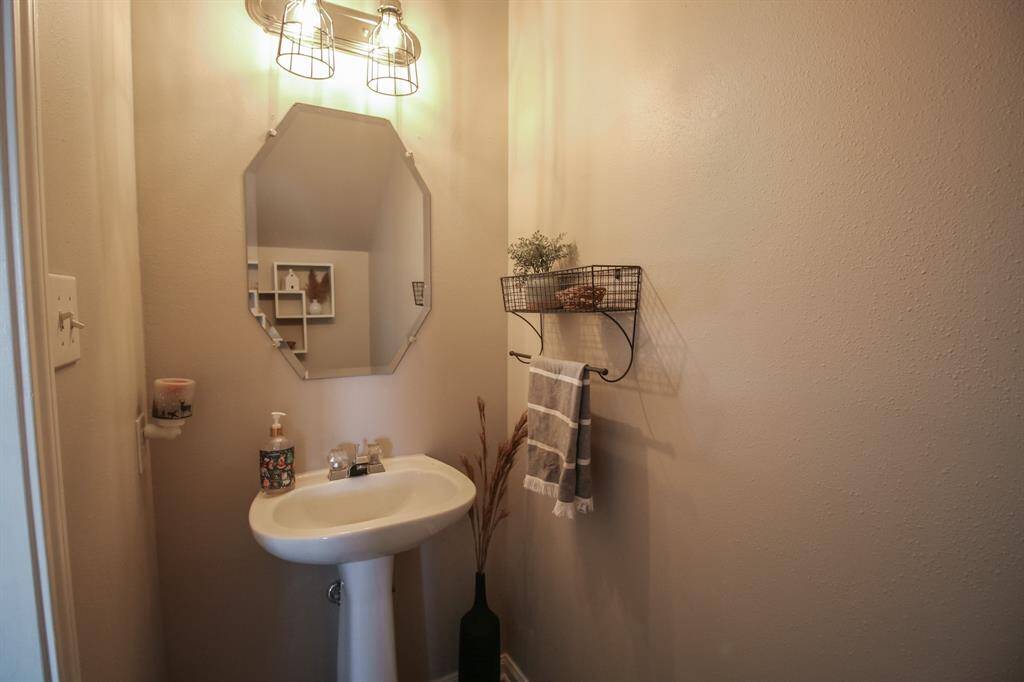 Downstairs half bath.