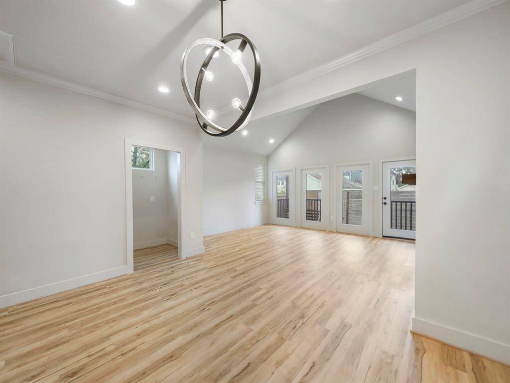 This is a view from the dining area to the living room.  You can also see the office nook to the left of the photo.