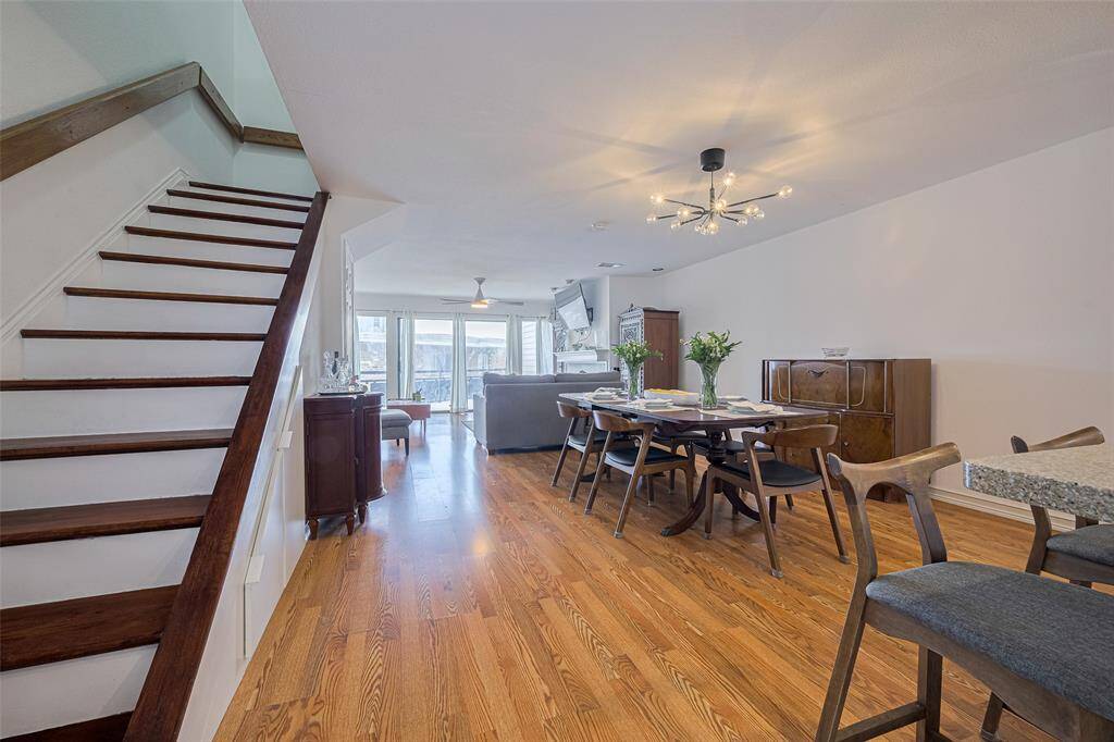 view from front door (stairs on the left take you to the second floor)