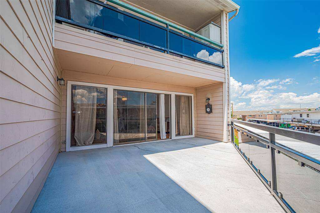 Another view of the porch looking back towards the sliding glass doors in the living room