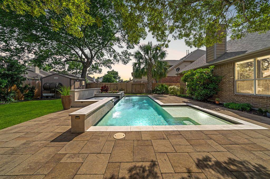 This backyard oasis is truly the perfect place to sit back and relax!