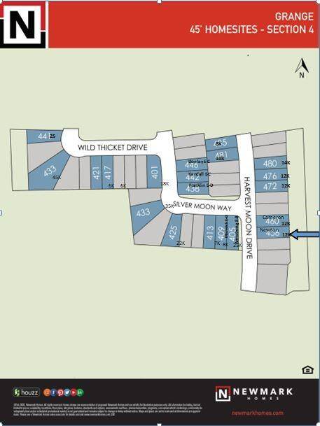 East facing homesite with NO BACK NEIGHBORS!
