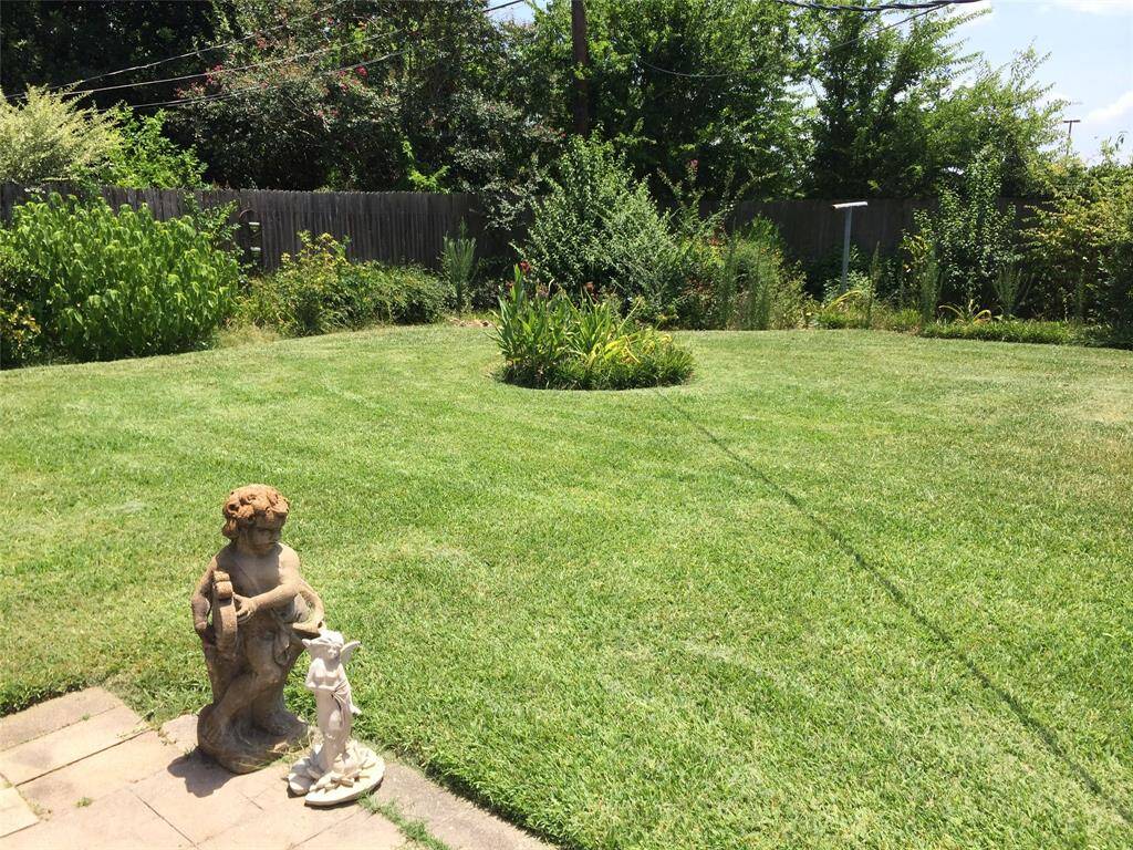 Spacious backyard