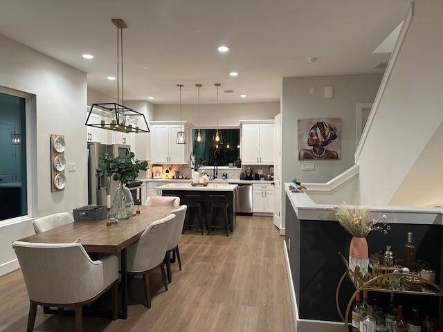 Dining room and kitchen view