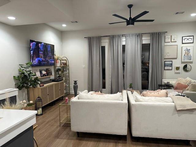 living room off the balcony