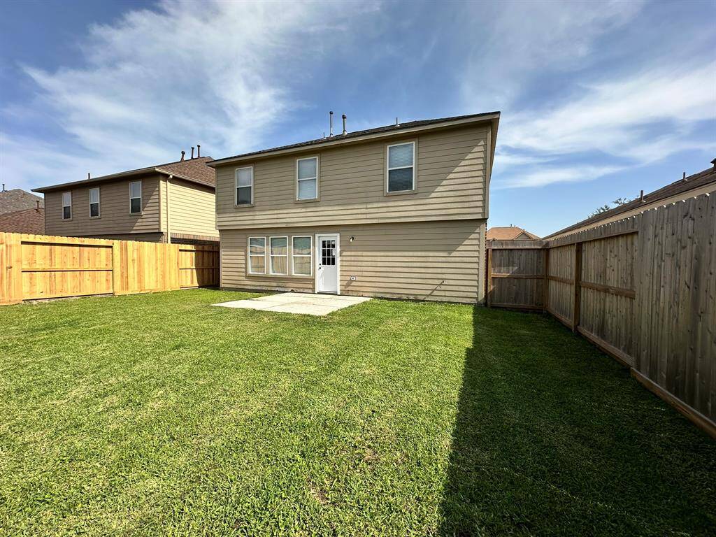 Large fenced back yard