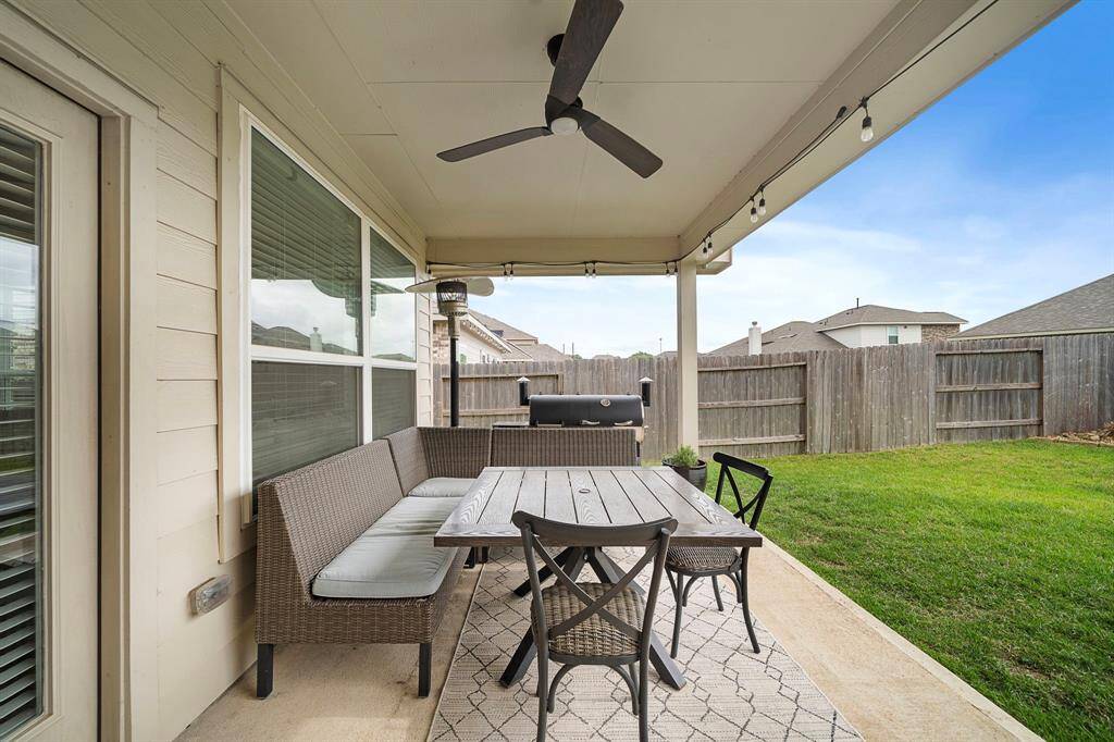 Relax in the outdoor patio