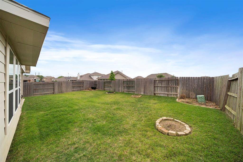 Backyard is fully fenced