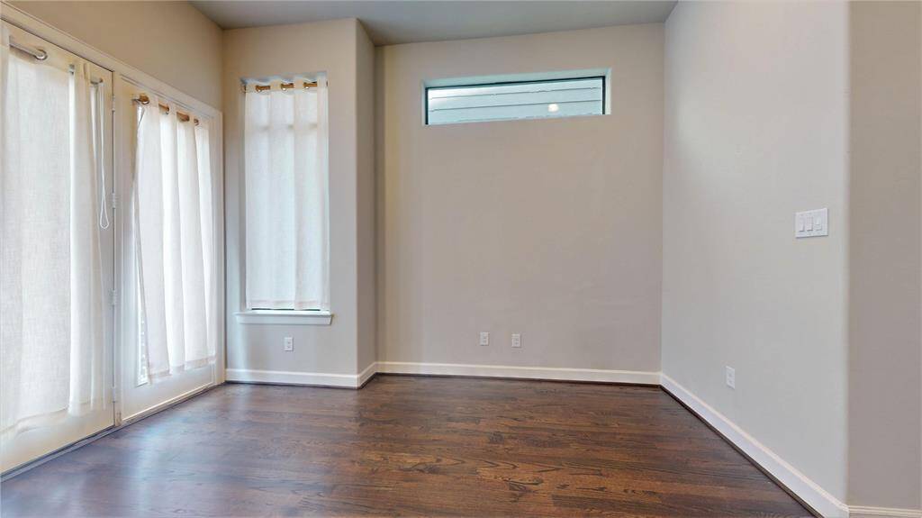 The door to the left grants access to a large balcony....