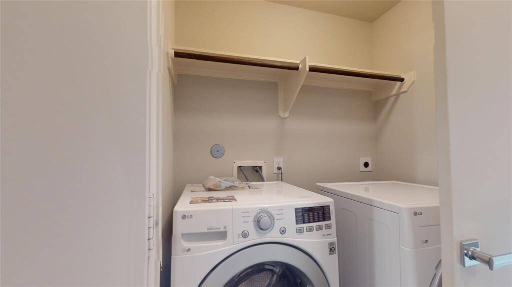 Full size washer and dryer are included...
