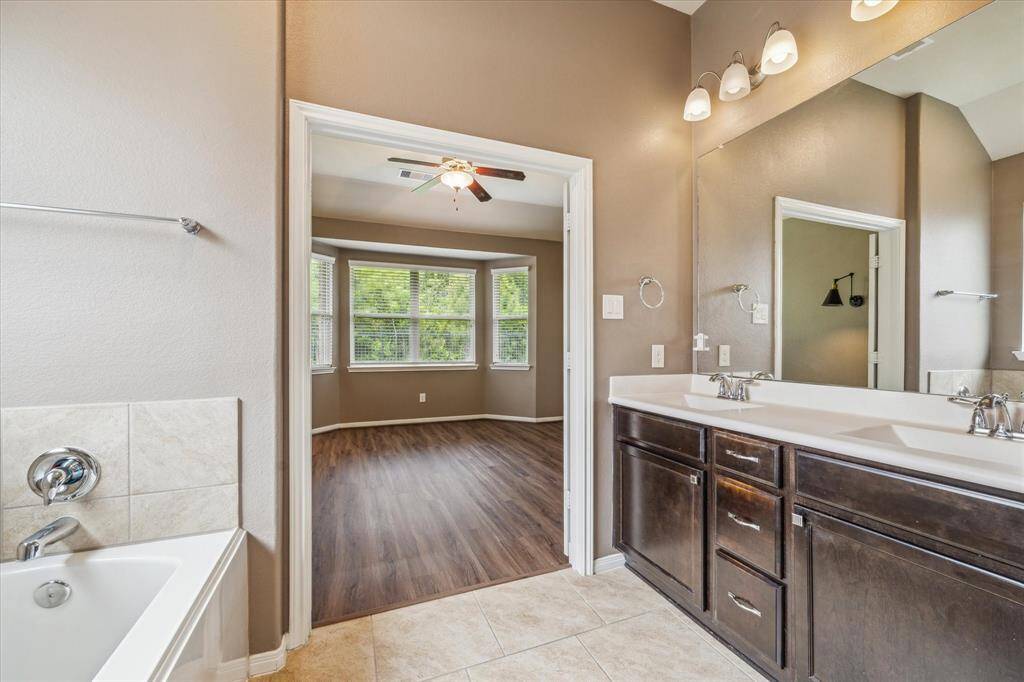 Primary Bath with Double Vanity, Seperate Shower, and Soaking Tub