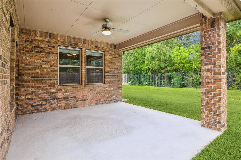 Perfect for outdoor entertaining, this patio features a convenient gas hookup for your grill.