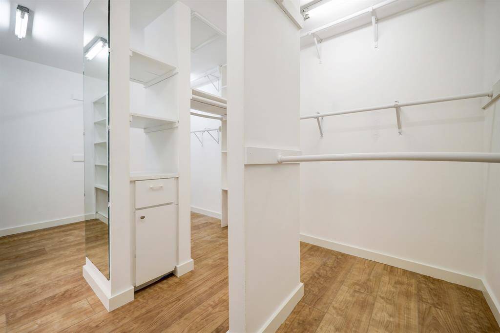Custom made closet in primary