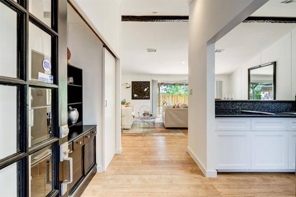 Entry way into this classic mid century modern home