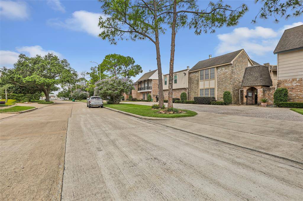 Charming street in a welcoming neighborhood.