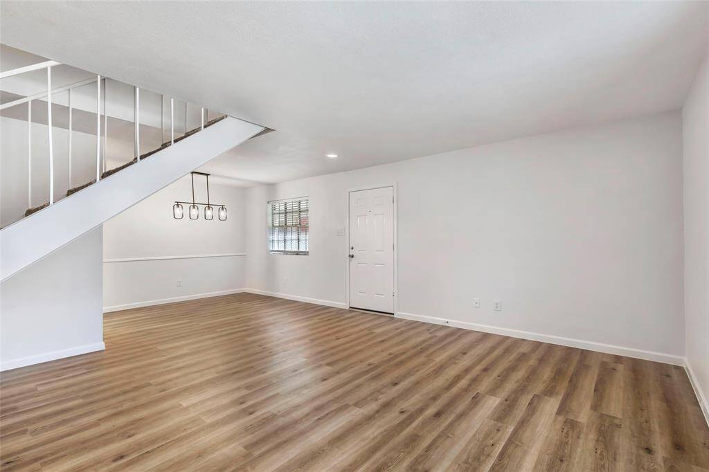 Elegant LVP flooring enhances the entire first floor.
