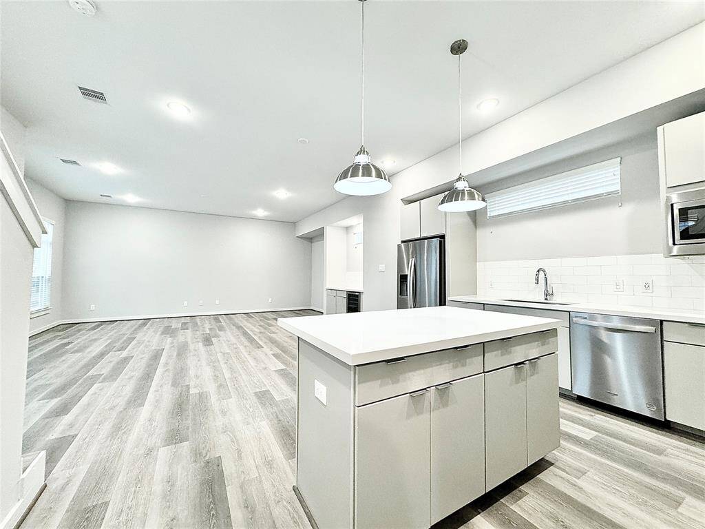 Second floor - open concept kitchen