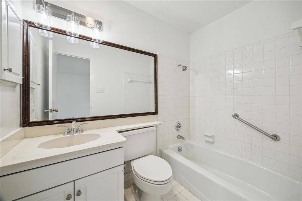 Primary bathroom, located upstairs.