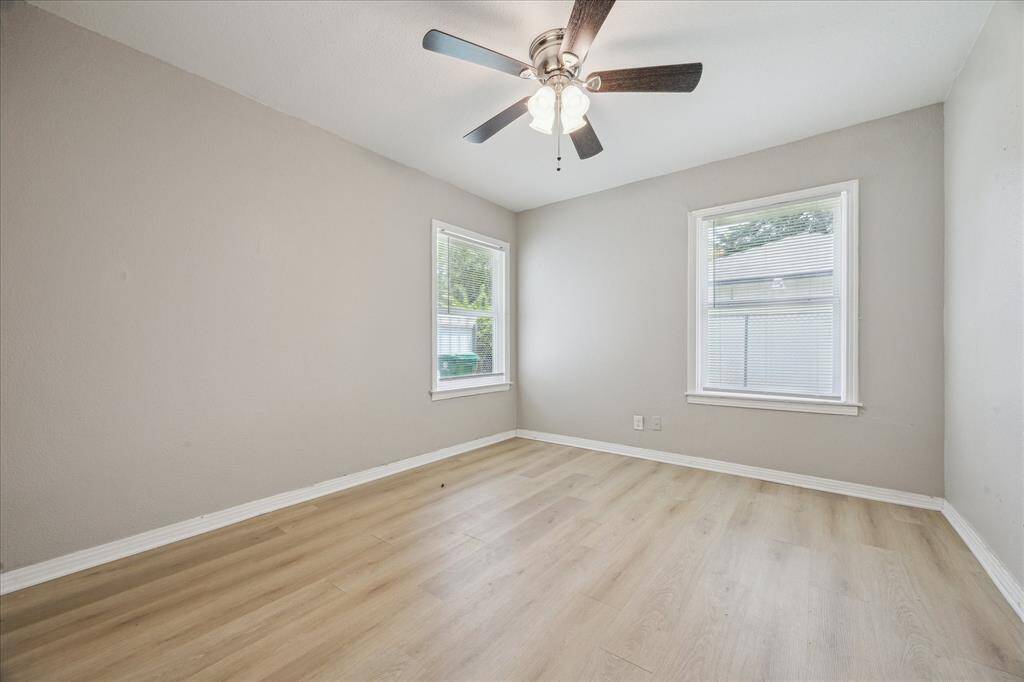 Bedroom 3 overlooking the side yard