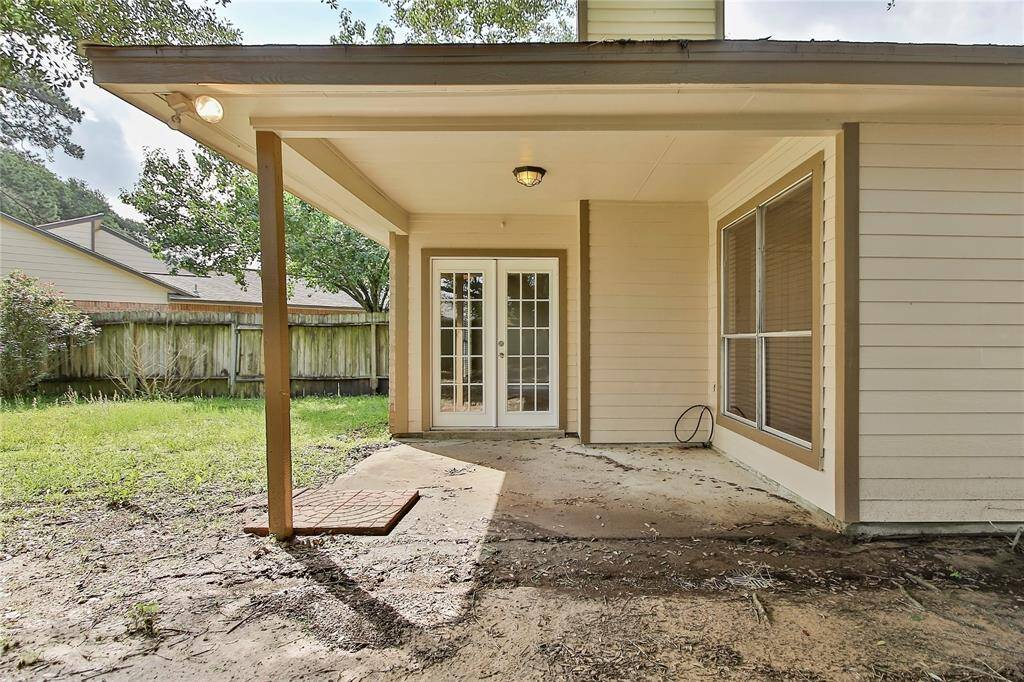 Rear patio