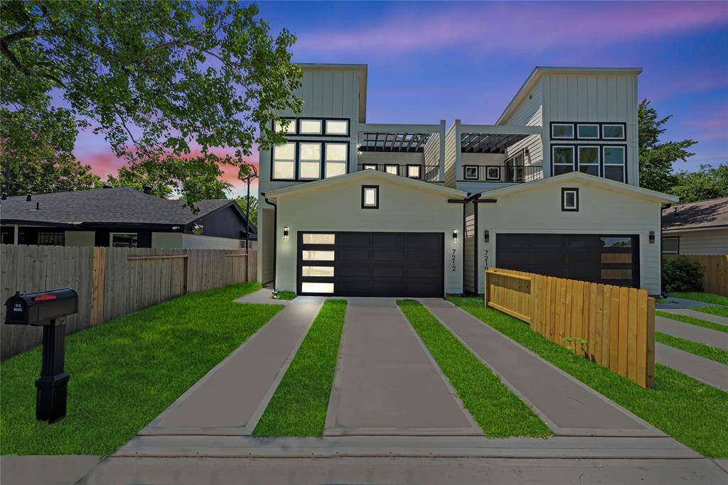 This modern home has a clean, sleek look with sharp lines, huge windows, and tons of natural light. You’ve got your own private driveway, contemporary garage door, and a nicely landscaped front yard that adds just the right touch of curb appeal. It’s perfect for anyone looking for a stylish, functional space that feels fresh and current.