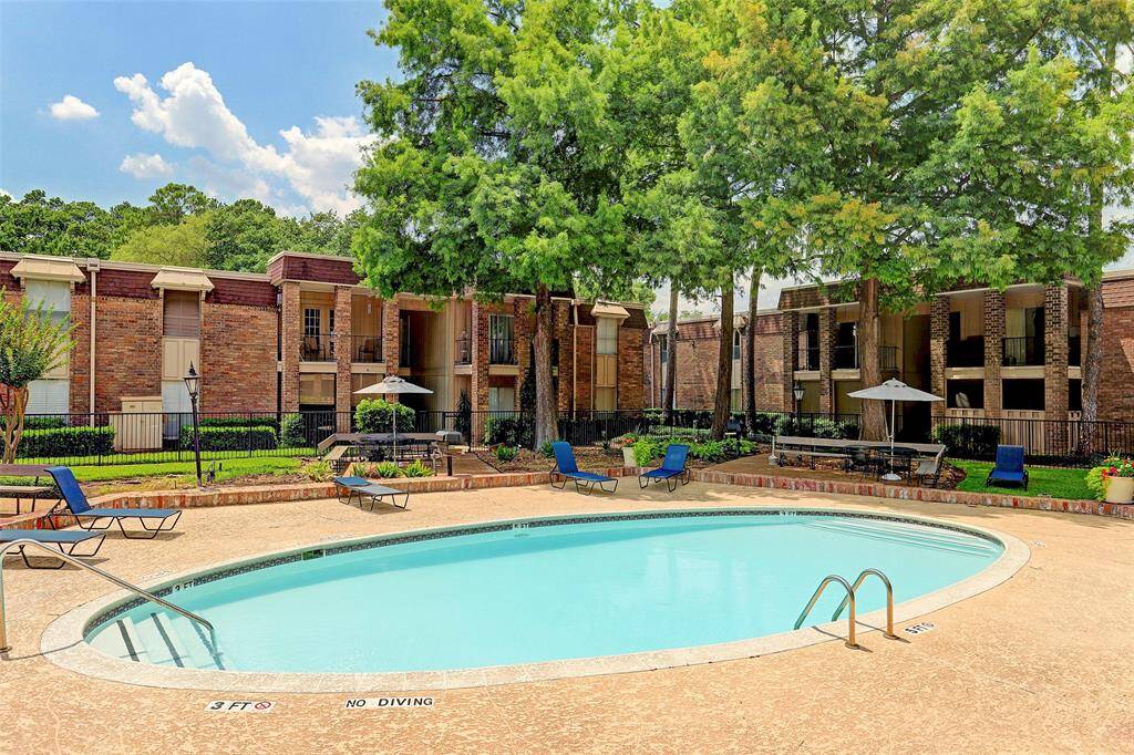 One of two community pools on the property