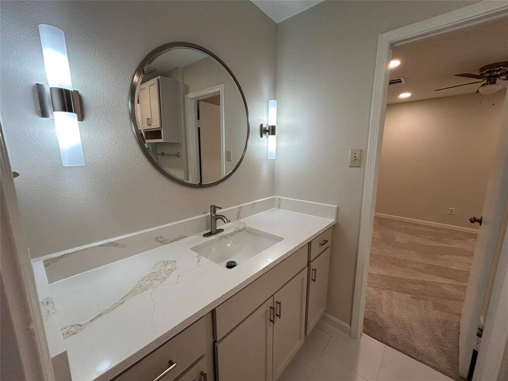 beautiful vanity in Jack & Jill bath