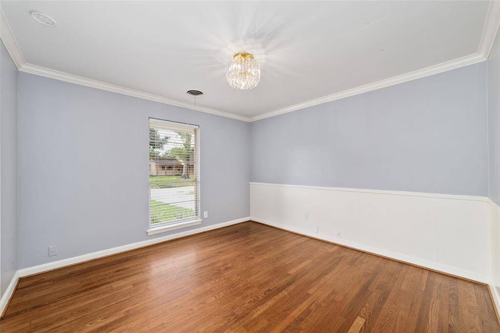 Formal dining room could also be used as a study