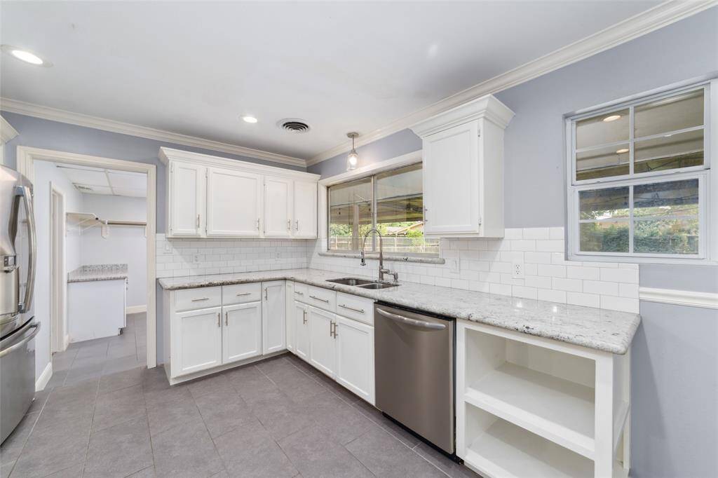 Large window over kitchen sink
