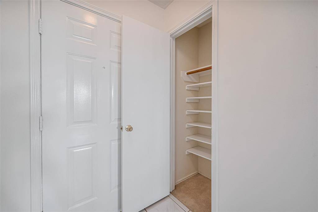 Front Entrance Closet with Built-in Shelves