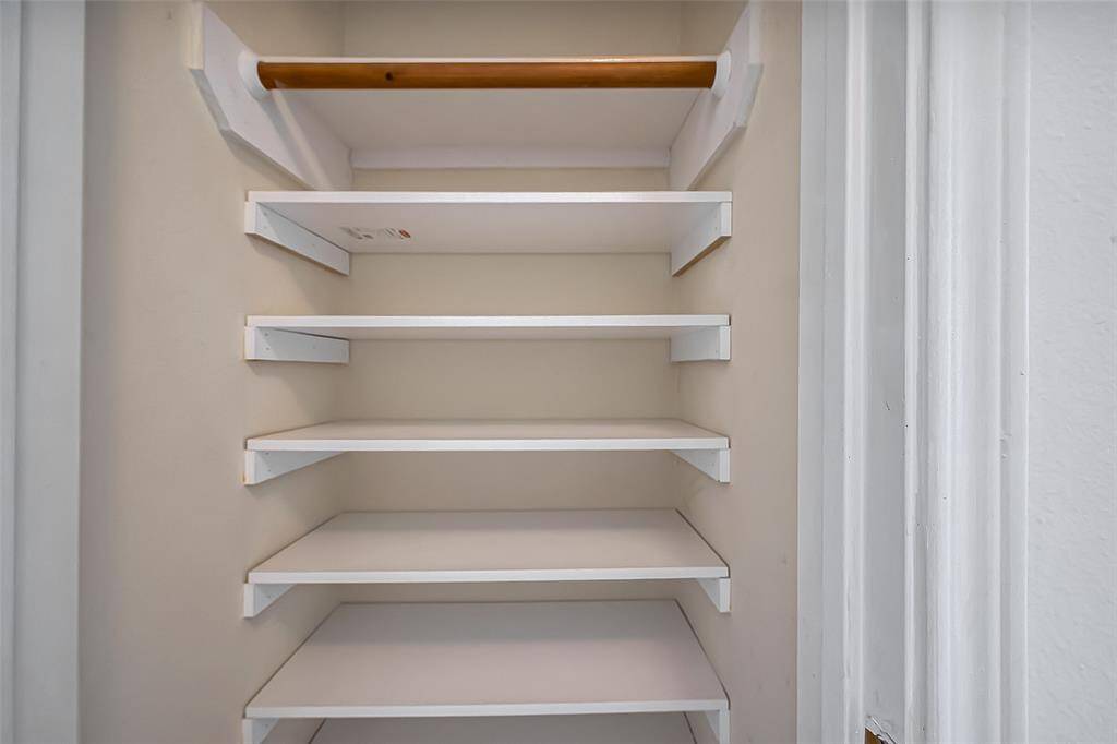 Front Entrance Closet with Built-in Shelves
