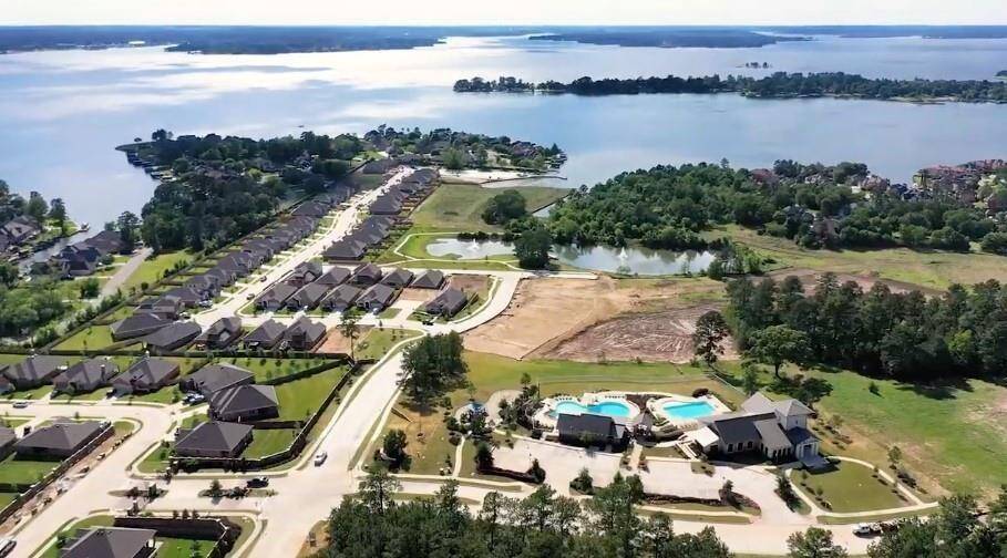 Take a glimpse of Lake Conroe which is only a couple blocks away.