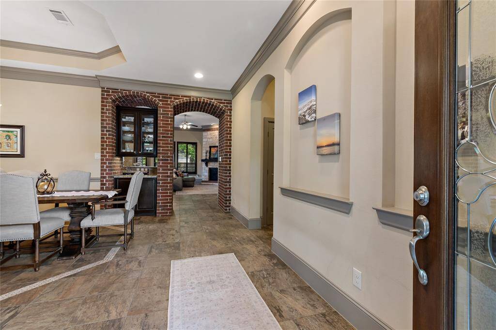 Enter the home into the lovely long foyer