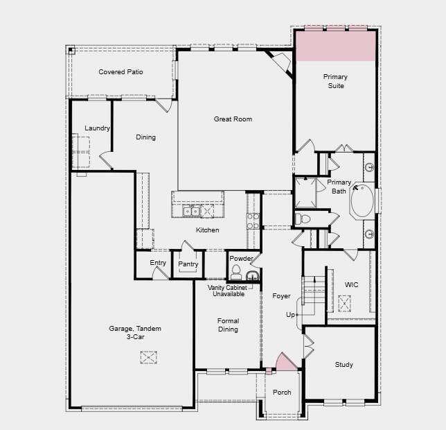 Additional highlights include: Extended owner's suite and 42 " wide front door.