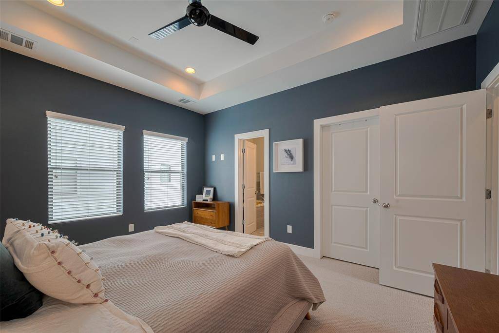 From here you can see entrance to en suite spa style bath, and walk in closet!