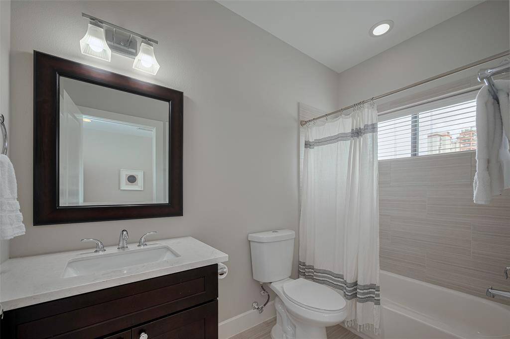 En suite bath on third floor.