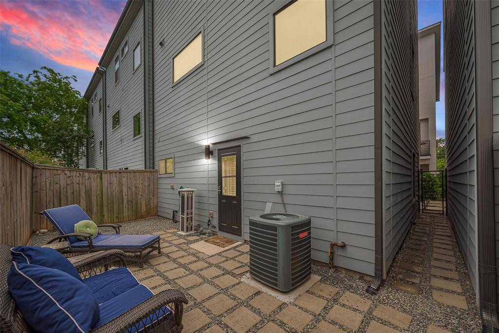 Room for seating, grilling, and even your furry friends!