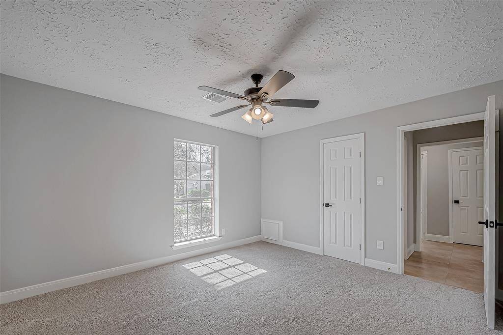 This bedroom also has a private entrance to one of the full bathrooms.