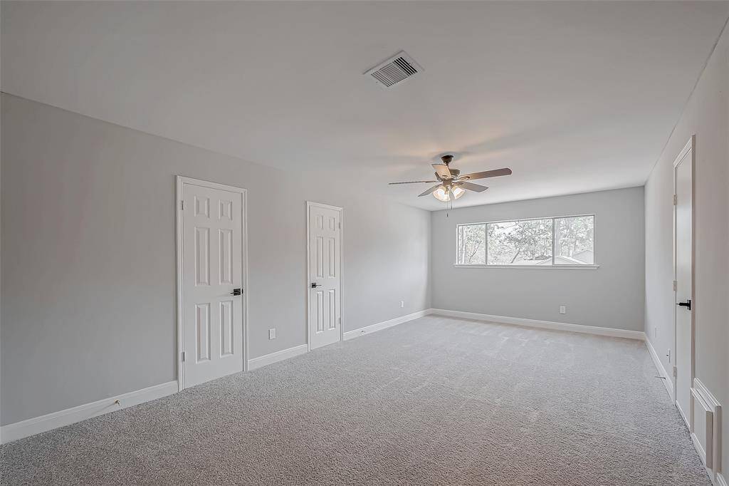 Ample storage with two walk in closets