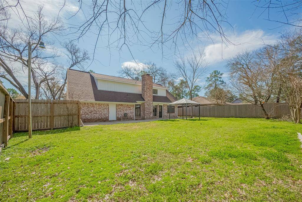 Have fun grilling, playing, relaxing and entertaining in this spacious backyard.