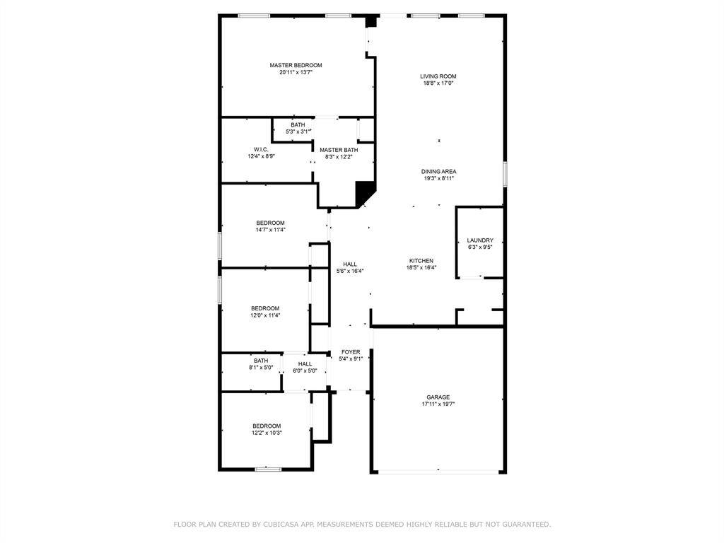 Floor plan with measurements